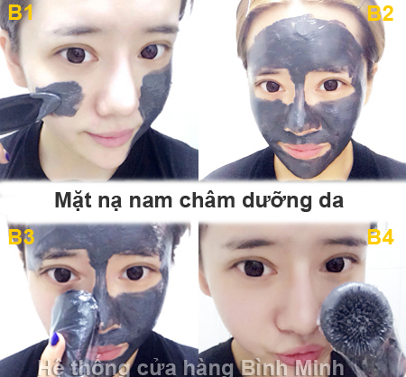 Hướng dẫn sử dụng bộ mặt nạ nam châm thải độc dưỡng da